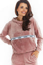   Bluza Damska Model A371 Pink Welur - awama 