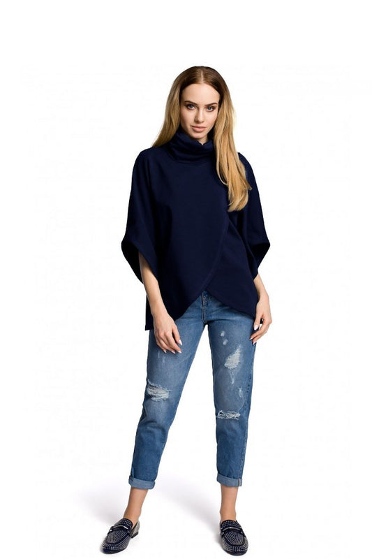   Bluzka Model MOE372 Navy - Moe 