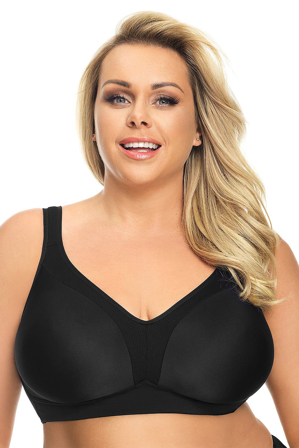  Biustonosz Soft Model Anya K422 Black - Gorsenia Lingerie 