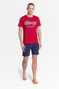   Piżama Męska Model Lars 38869-33X Red/Navy - Henderson 