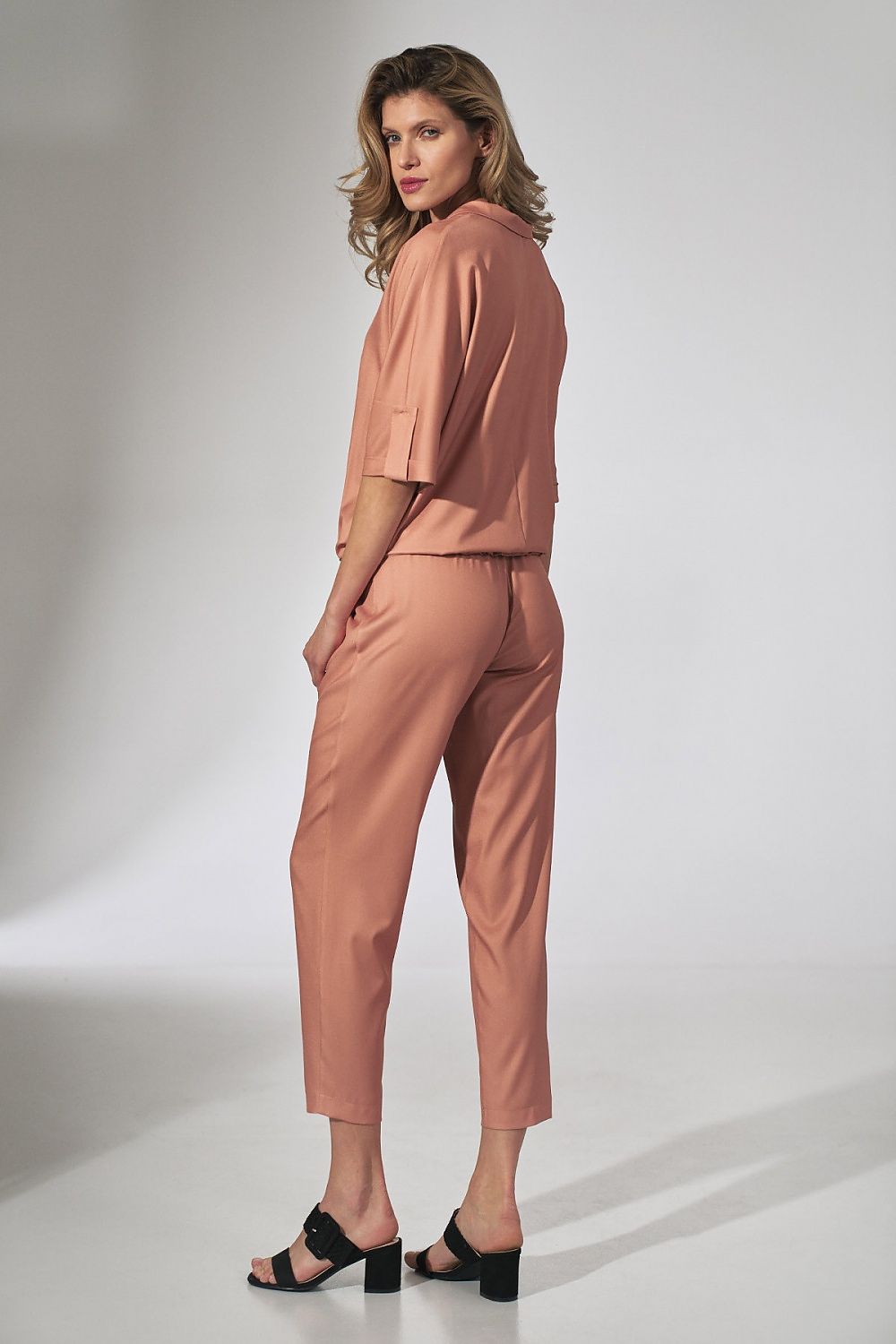  Spodnie Damskie Model M743 Orange - Figl 