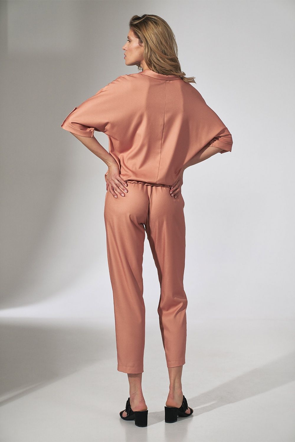 Spodnie Damskie Model M743 Orange - Figl 