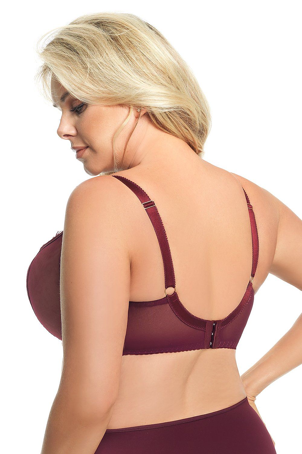  Biustonosz Soft Model Paradise K496 Bordo - Gorsenia Lingerie 