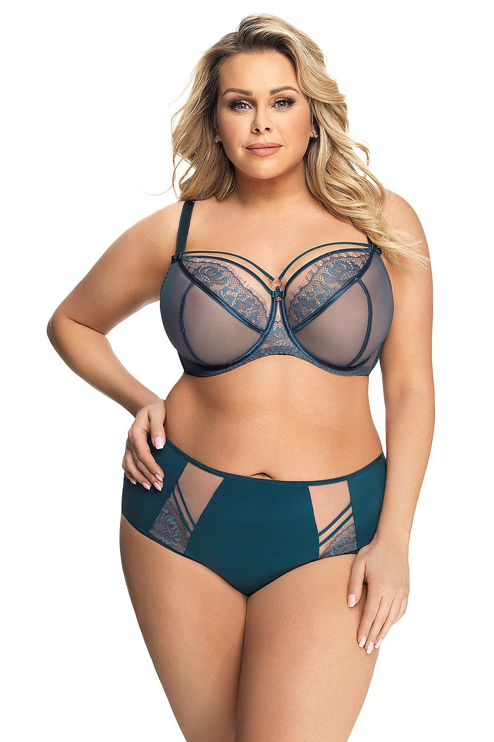  Biustonosz Soft Model Paradise K496 Green - Gorsenia Lingerie 