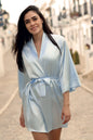  Szlafrok Podomka Model Brooklyn Baby Blue - DKaren 