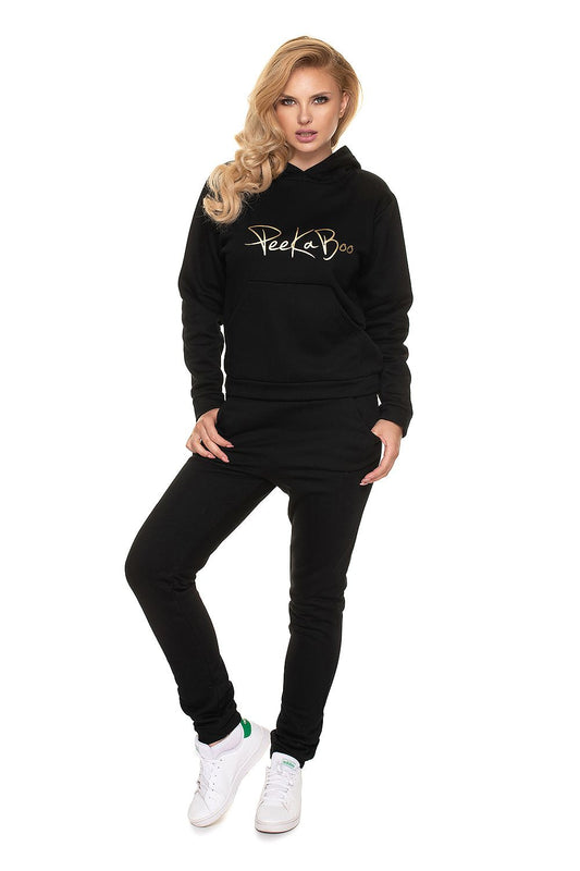  Spodnie Dres Damski Model 0196 Black - PeeKaBoo 