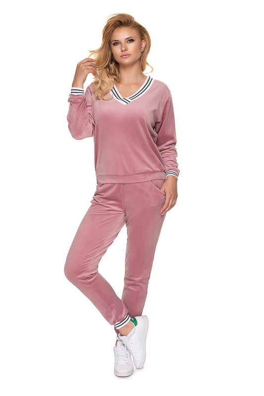  Spodnie Dres Damski Model 0194 Pink - PeeKaBoo 