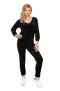  Spodnie Dres Damski Model 0194 Black - PeeKaBoo 