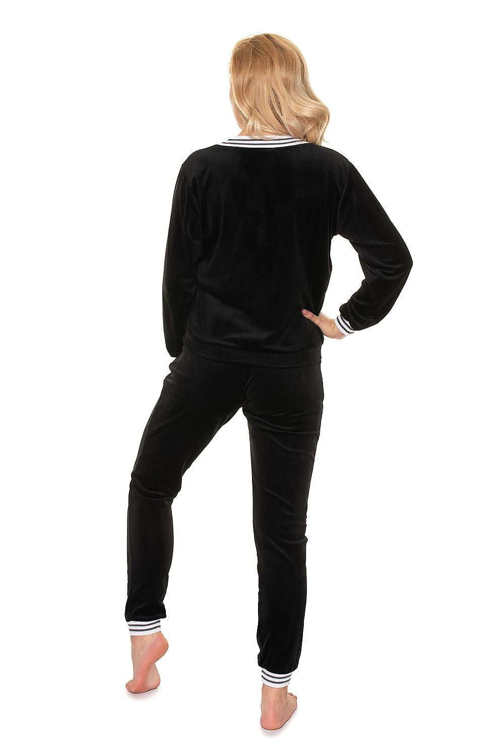 Spodnie Dres Damski Model 0194 Black - PeeKaBoo 