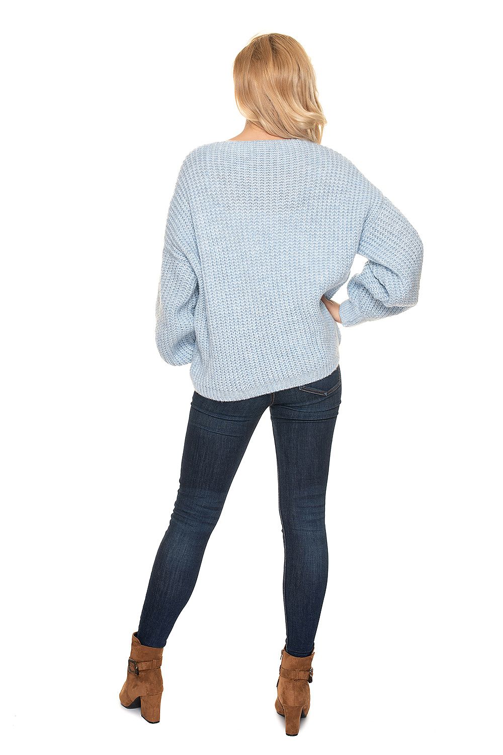  Sweter Kardigan Model 30077 Błękit - PeeKaBoo 
