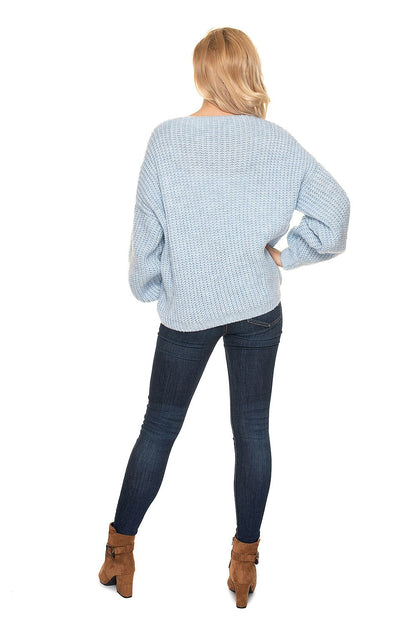  Sweter Kardigan Model 30077 Błękit - PeeKaBoo 
