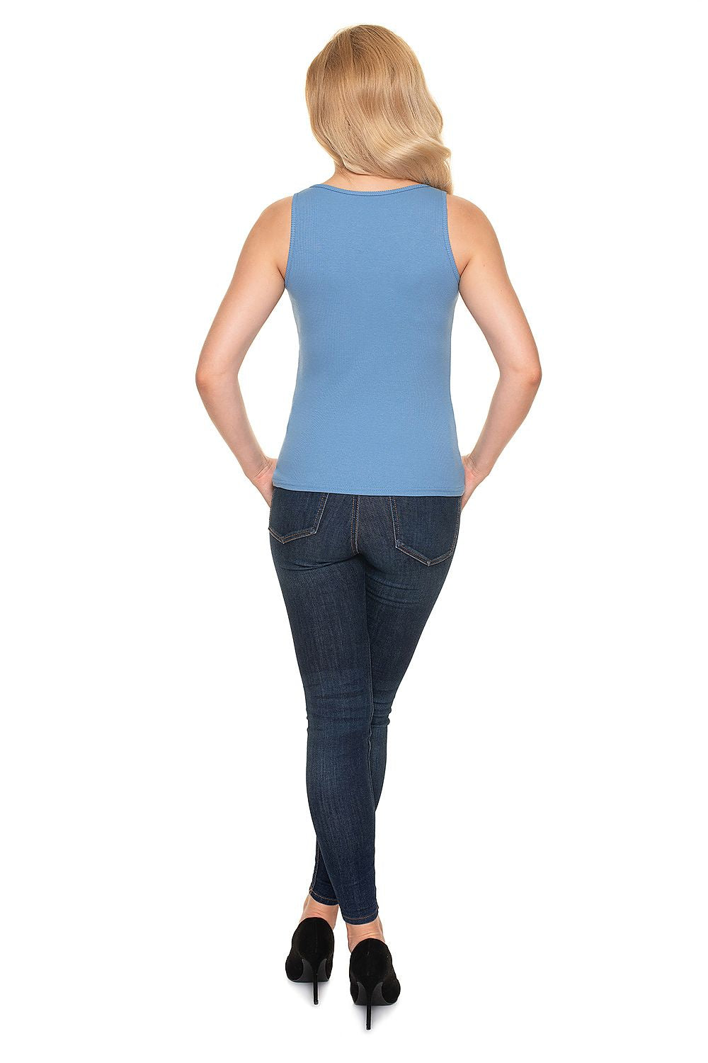   Bluzka Model 1718 Blue - PeeKaBoo 