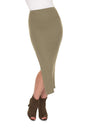  Spódnica Model 1715 Khaki - PeeKaBoo 