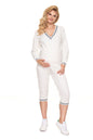  Spodnie Dres Model 0202 Cream - PeeKaBoo 