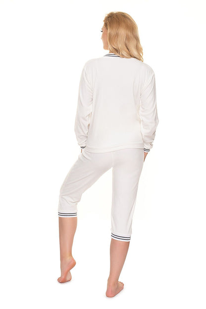  Spodnie Dres Model 0202 Cream - PeeKaBoo 