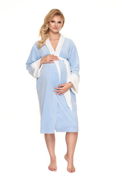  Szlafrok Model 0201 Błękit - PeeKaBoo 