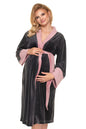 Szlafrok Model 0201 Grafit - PeeKaBoo 