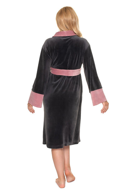  Szlafrok Model 0201 Grafit - PeeKaBoo 