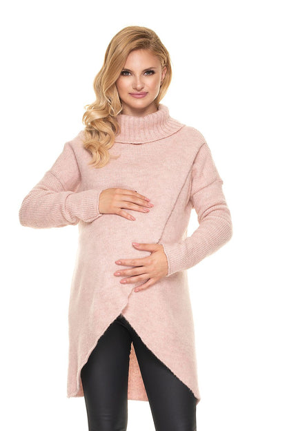   Sweter Ciążowy Model 30078 Pink - PeeKaBoo 