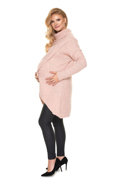   Sweter Ciążowy Model 30078 Pink - PeeKaBoo 
