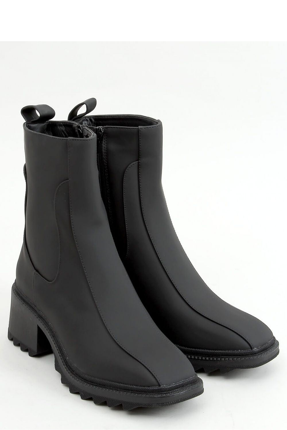   Botki damskie czarne QT33P BLACK - Inello 