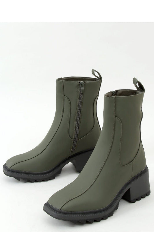   Botki damskie zielone QT33P GREEN - Inello 