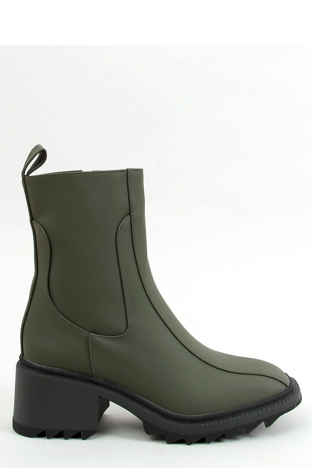   Botki damskie zielone QT33P GREEN - Inello 