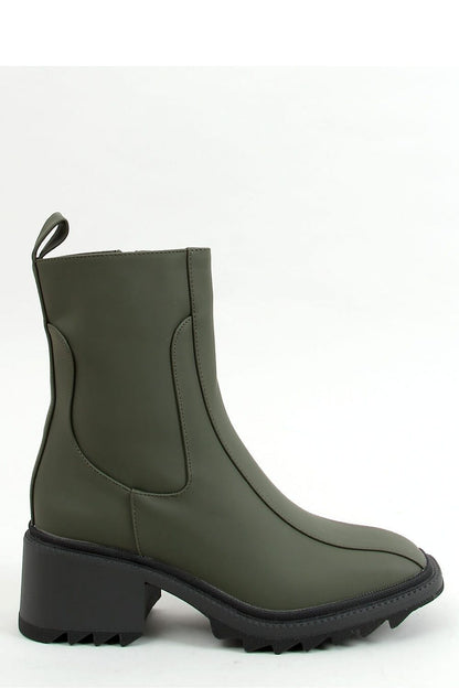  Botki damskie zielone QT33P GREEN - Inello 