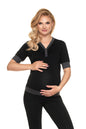  Piżama Ciążowa Model 0184 Black - PeeKaBoo 