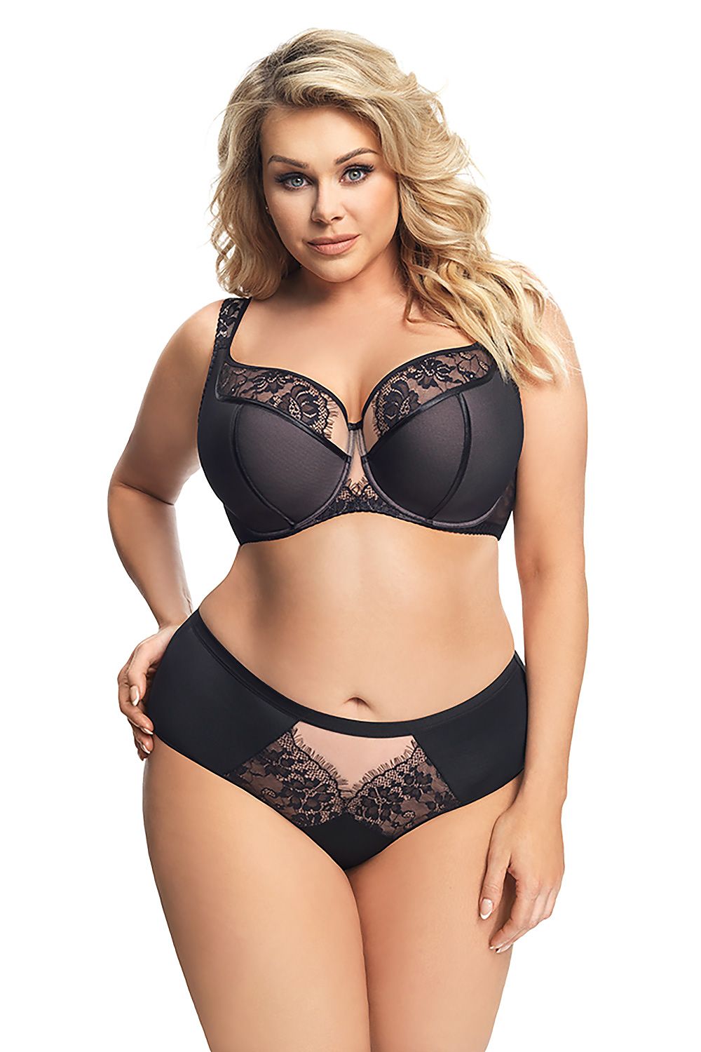  Biustonosz Soft Biustonosz Semi-Soft Model Alicante K647 Black - Gorsenia Lingerie 