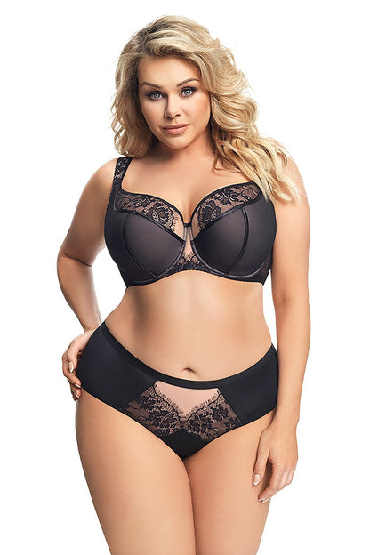  Biustonosz Soft Biustonosz Semi-Soft Model Alicante K647 Black - Gorsenia Lingerie 