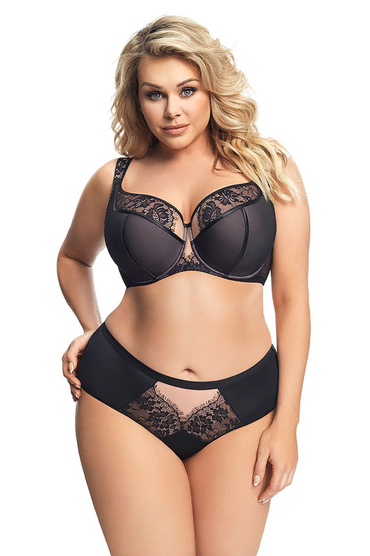  Biustonosz Soft Biustonosz Semi-Soft Model Alicante K647 Black - Gorsenia Lingerie 