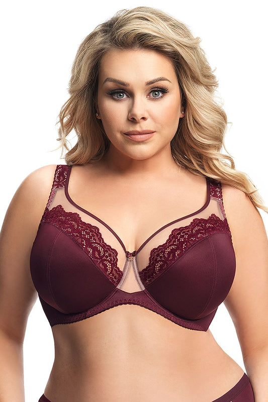  Biustonosz Soft Model Luisse K441 Bordo - Gorsenia Lingerie 