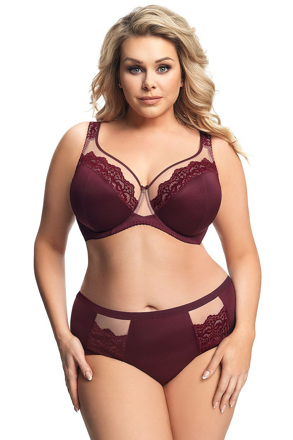  Biustonosz Soft Model Luisse K441 Bordo - Gorsenia Lingerie 