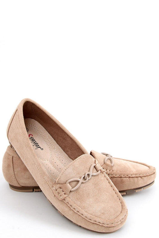   Mokasyny damskie SAGA KHAKI - Inello 