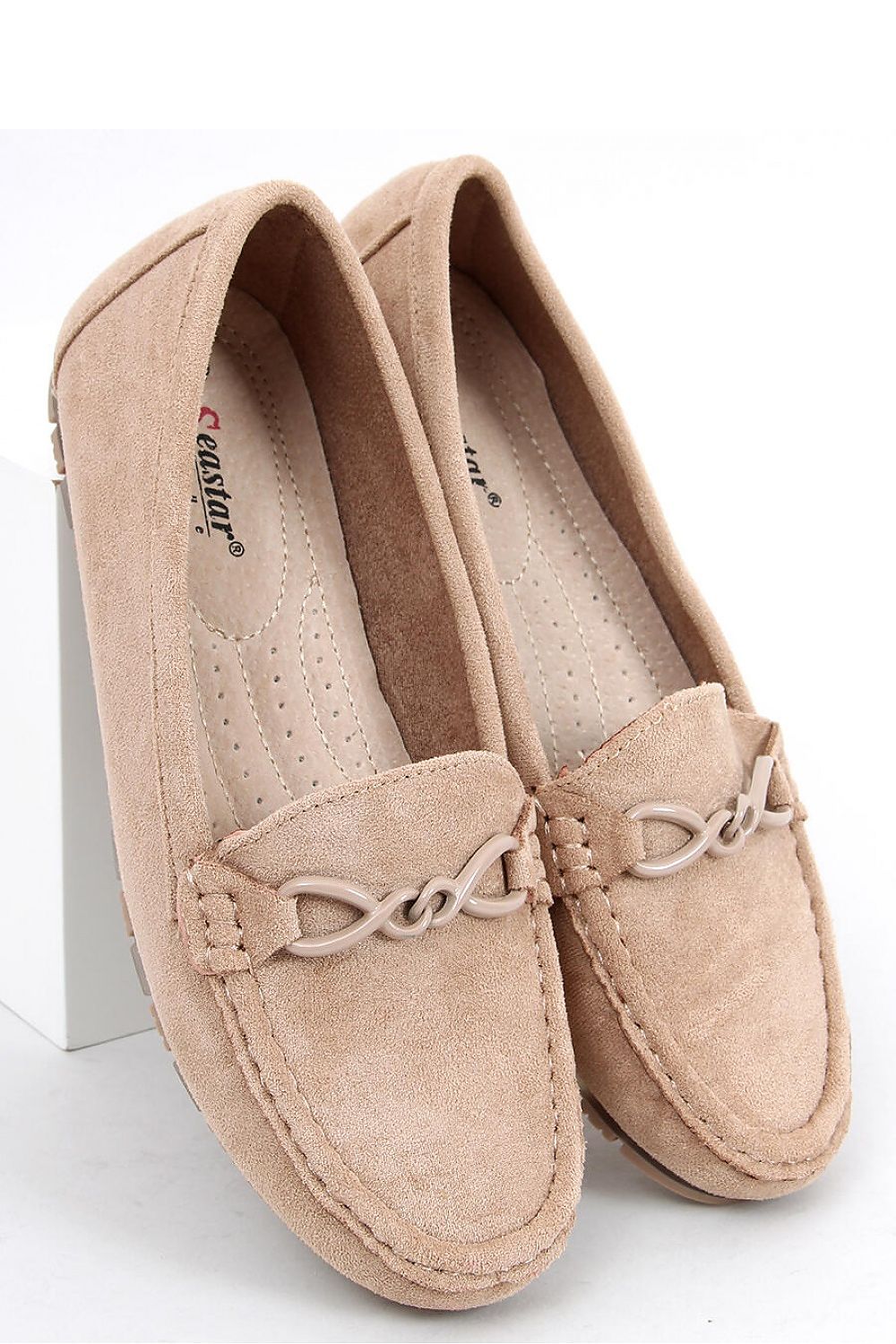   Mokasyny damskie SAGA KHAKI - Inello 
