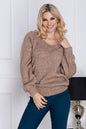   Sweter Damski Model 30083 Cappuccino - PeeKaBoo 
