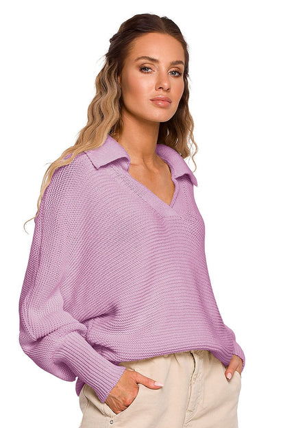   Sweter Damski Model MOE687 Lila - Moe 