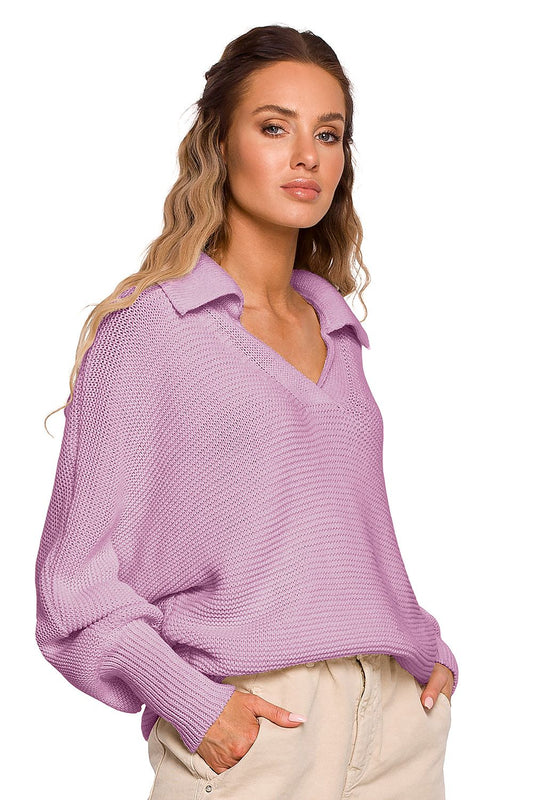   Sweter Damski Model MOE687 Lila - Moe 