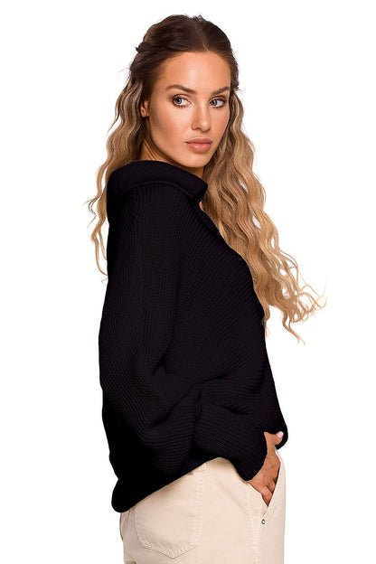   Sweter Damski Model MOE687 Black - Moe 