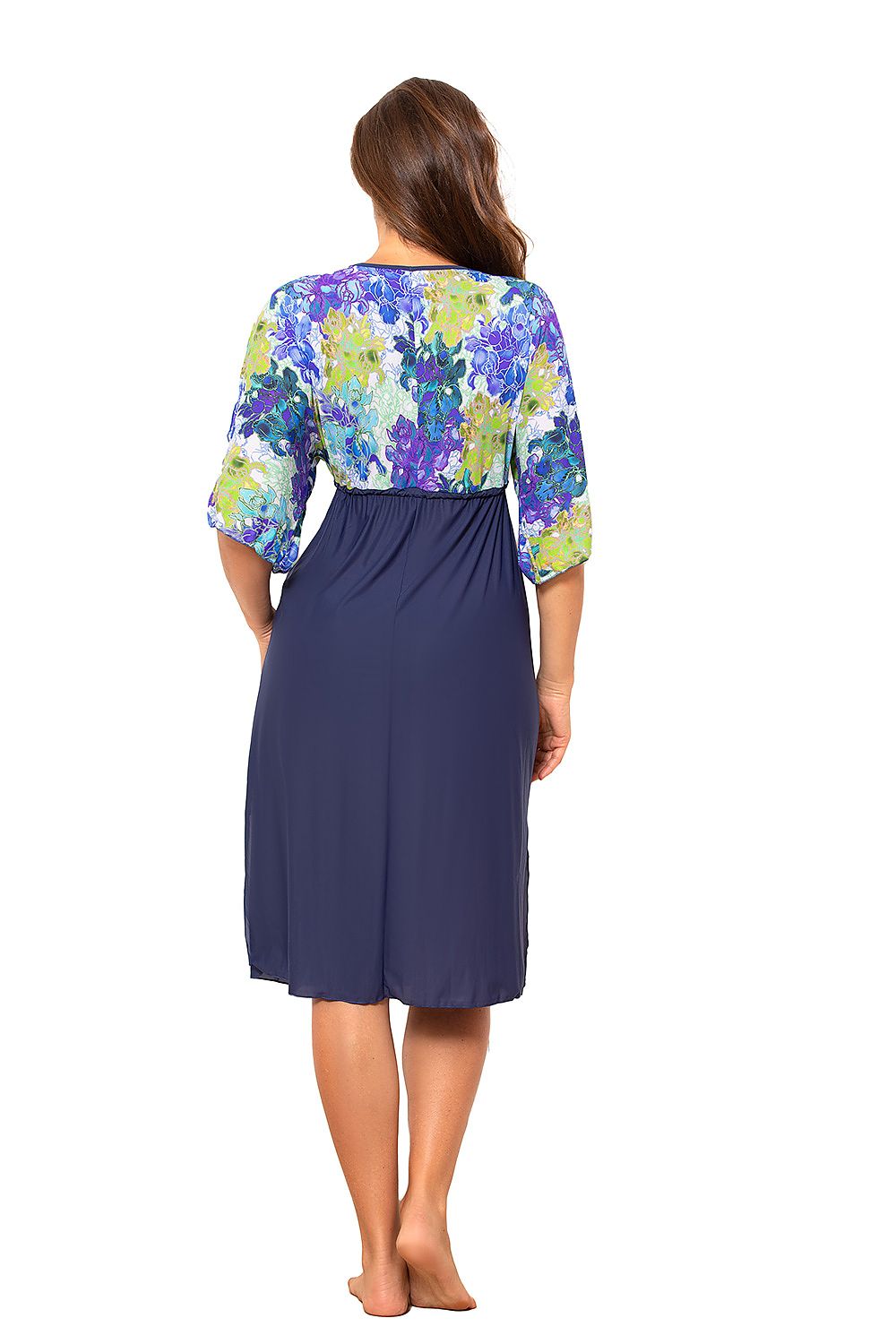 Sukienka Plażow Tunika Model Vivijen M-651 Blue/Navy - Marko 