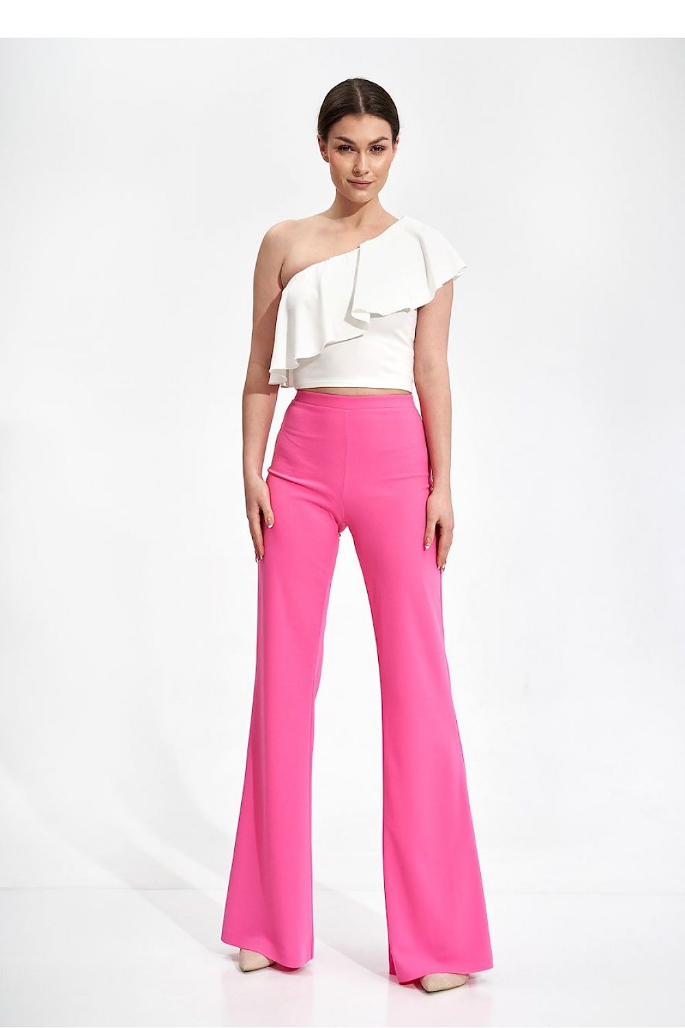   Spodnie Damskie Model M874 Pink - Figl 