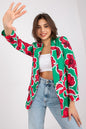   Marynarka Model DHJ-MA-15621-2.25X Green/Pink - Italy Moda 