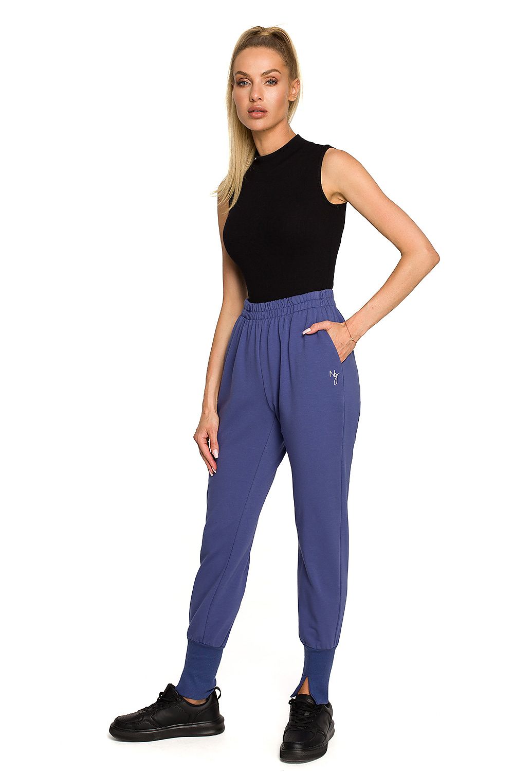  Spodnie Dresowe Model MOE692 Indygo - Moe 