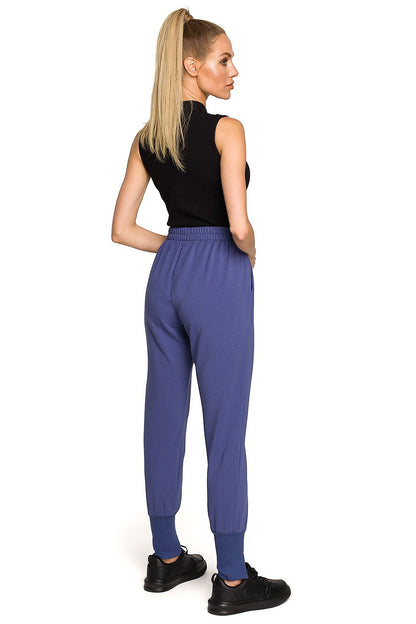   Spodnie Dresowe Model MOE692 Indygo - Moe 