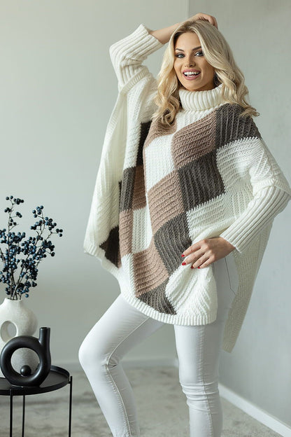   Sweter Damski Model 30088 Cream - PeeKaBoo 