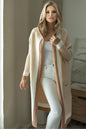  Sweter Kardigan Model 30085 Cream - PeeKaBoo 