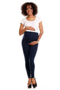   Legginsy Ciążowe Model 1469B Navy - PeeKaBoo 