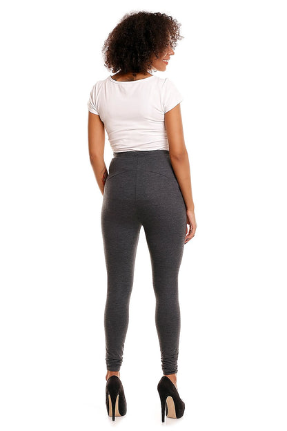   Legginsy Ciążowe Model 1469B Grafit - PeeKaBoo 