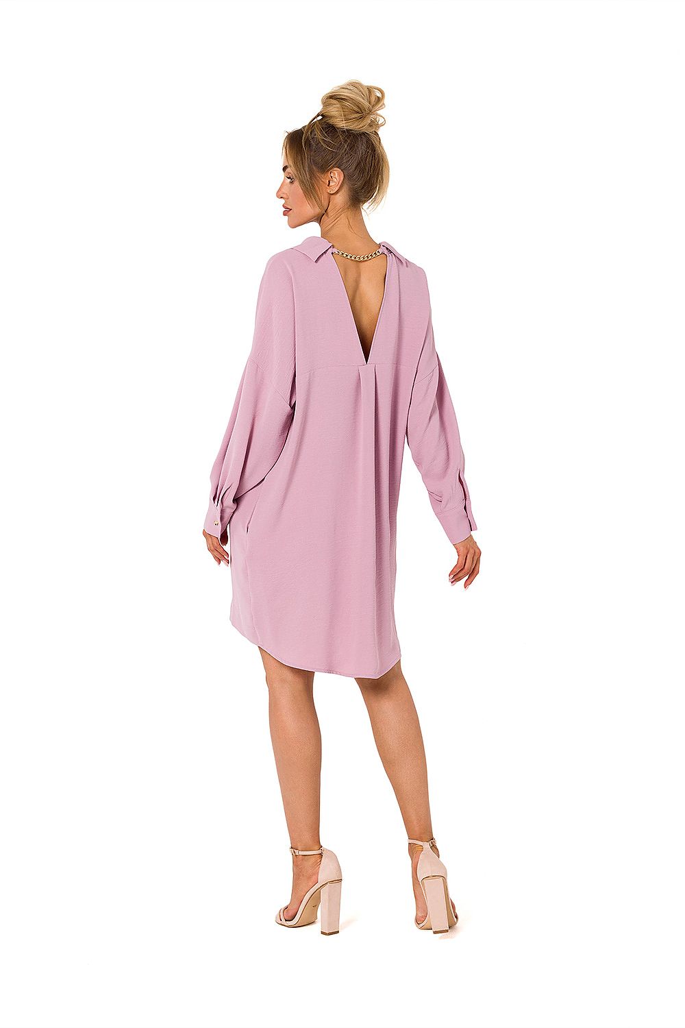  Sukienka Model MOE740 Dirty Pink - Moe 